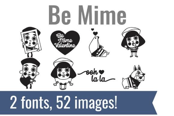 Be Mime Dingbats: Whimsical Charm for Creative Projects