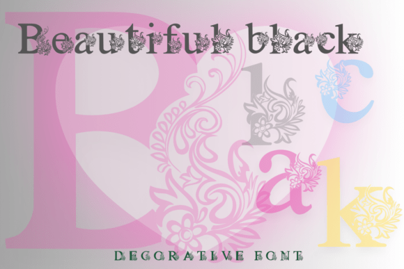 Beautiful Black: The Ornamental Serif Font for Elegant Design