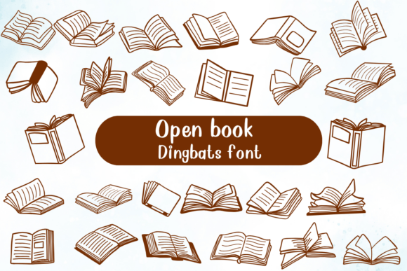 Bring Stories to Life: The Open Book Dingbat Typeface