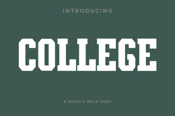 College: A Typeface Where Athletic Energy Meets Academic Tradition