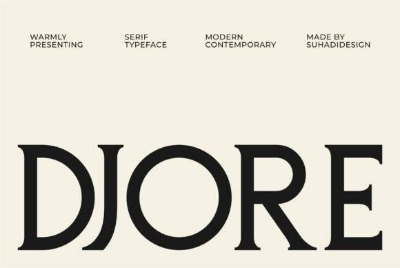 Djore: The Modern Serif Font Redefining Elegance