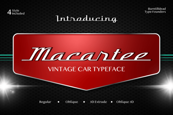 Macartee: The Bold Typeface with a Vintage Engine