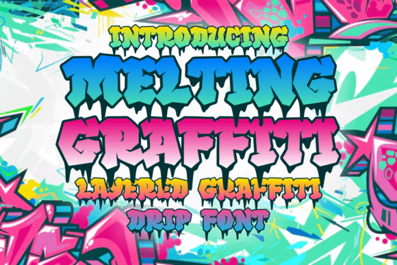 Melting Graffiti: Unleash Urban Energy in Your Designs
