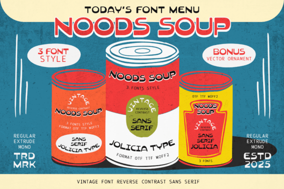 Noods Soup: The Retro Typeface That Feels Like Home