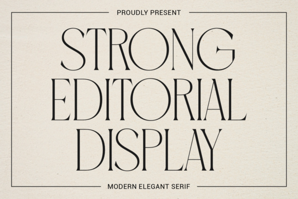 Strong Editorial Display: The Serif for High-Impact Headlines